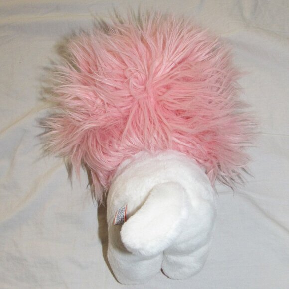 Vintage Dakin Plush Frou Frou 1982 Pink Nature Babies Fluffy Hair W/ Rose 10" - Picture 3 of 5